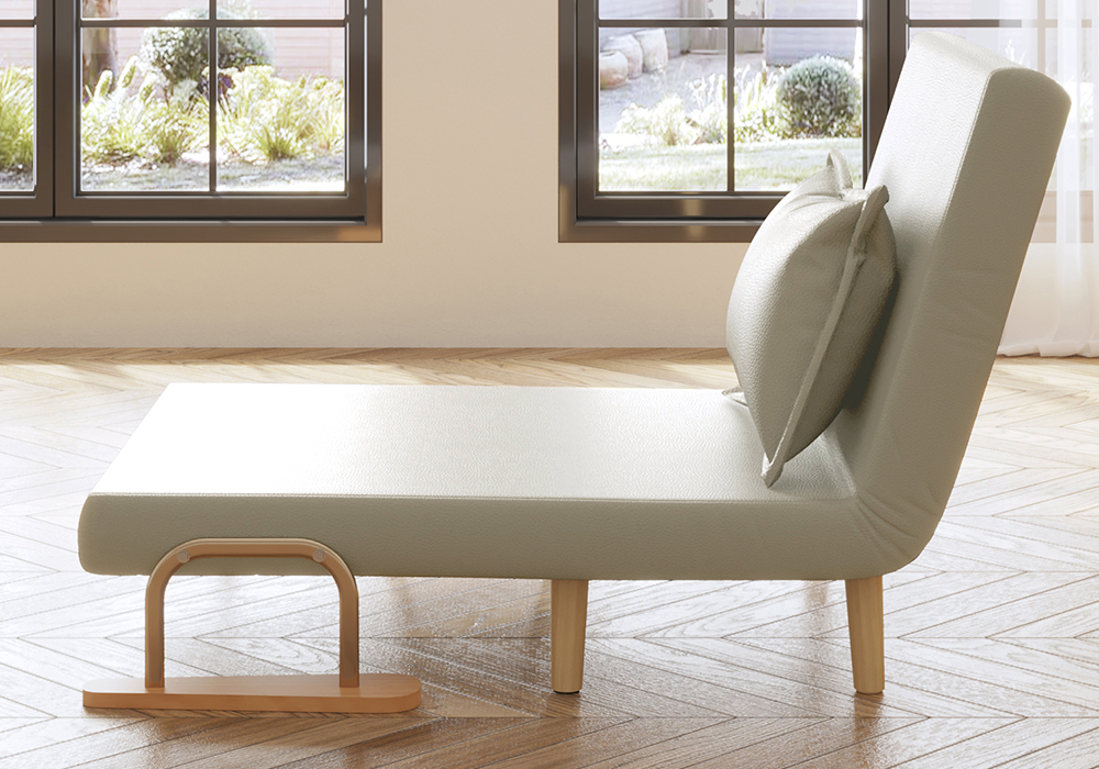 油蜡皮科技皮沙发床WD111