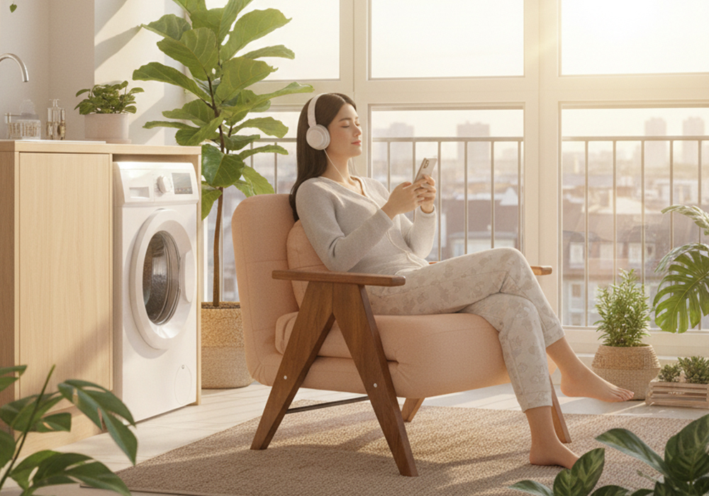 橡木扶手沙发床WD107