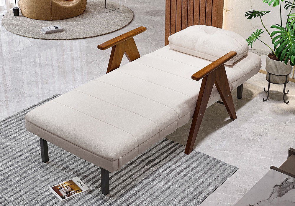 橡木扶手沙发床WD107