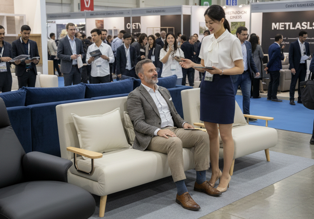 油蜡皮科技皮沙发床WD111