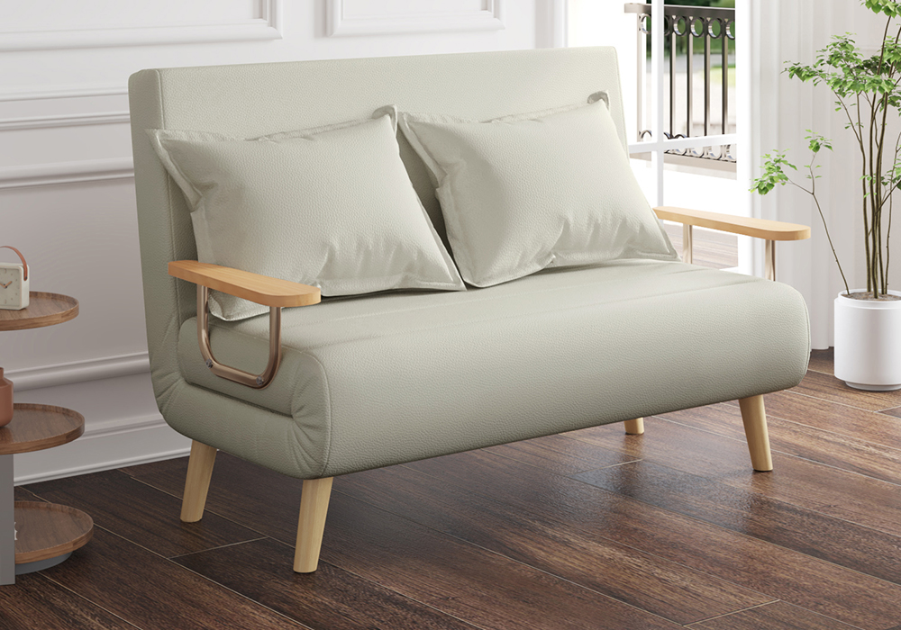 油蜡皮科技皮沙发床WD111