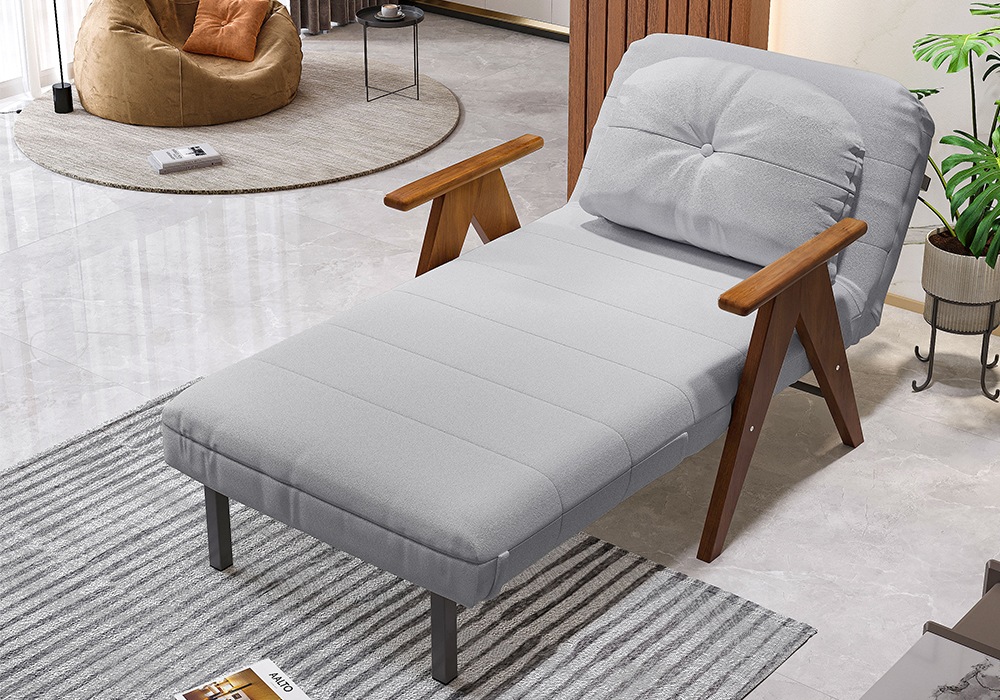 橡木扶手沙发床WD107