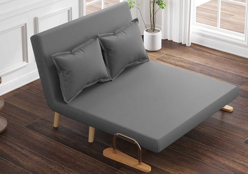 油蜡皮科技皮沙发床WD111