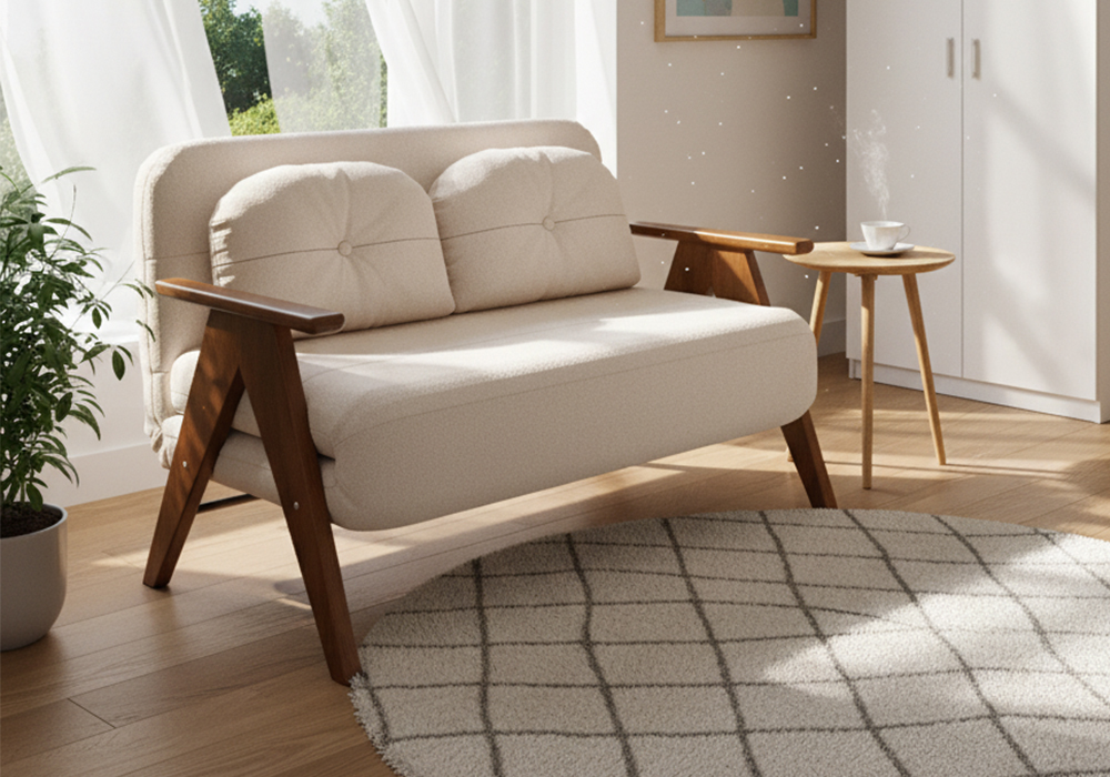 橡木扶手沙发床WD107