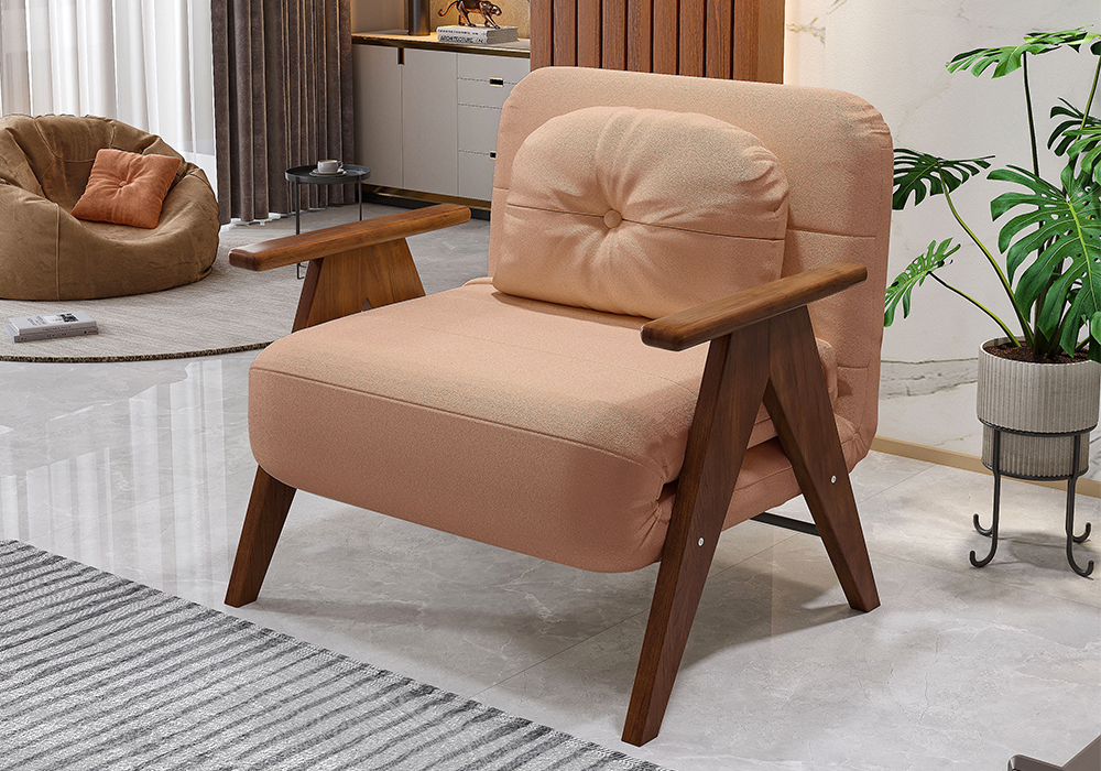 橡木扶手沙发床WD107