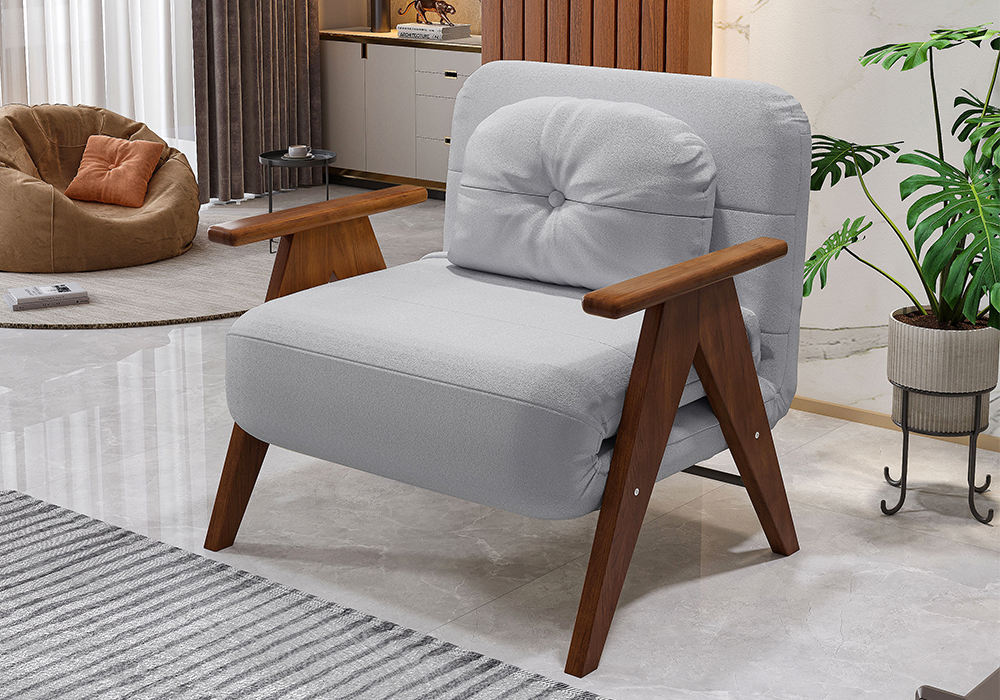 橡木扶手沙发床WD107