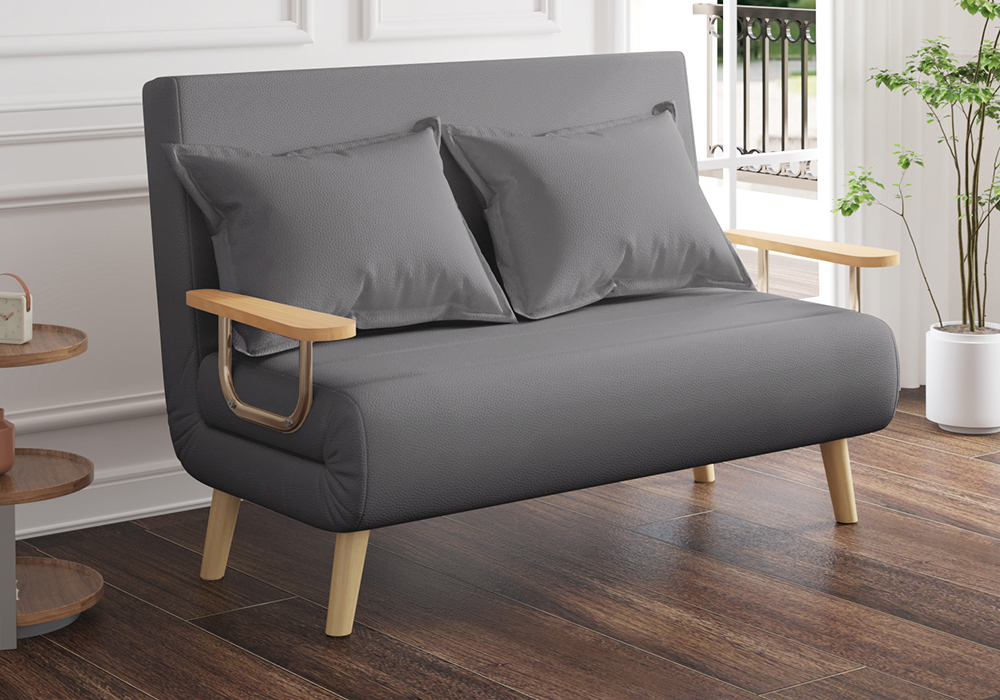 油蜡皮科技皮沙发床WD111