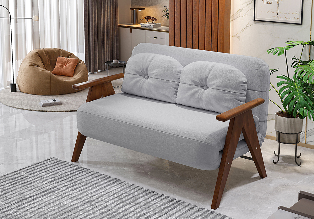 橡木扶手沙发床WD107